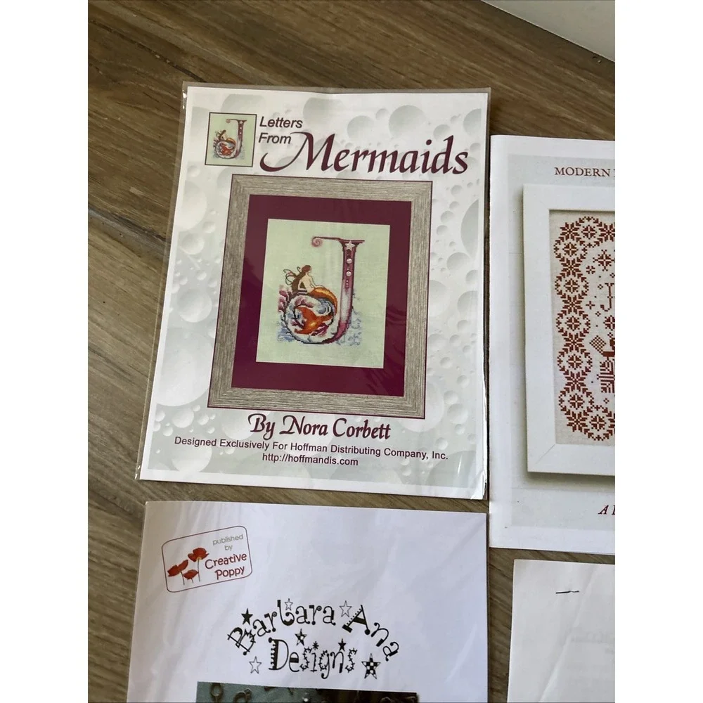 Vintage Needlepoint‎ Pattern booklets Lot of 4- 1 Incomplete Kit